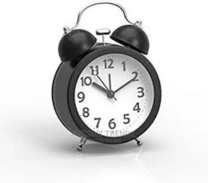 Bell Alarm Clock Bedside Silent Non-Ticking