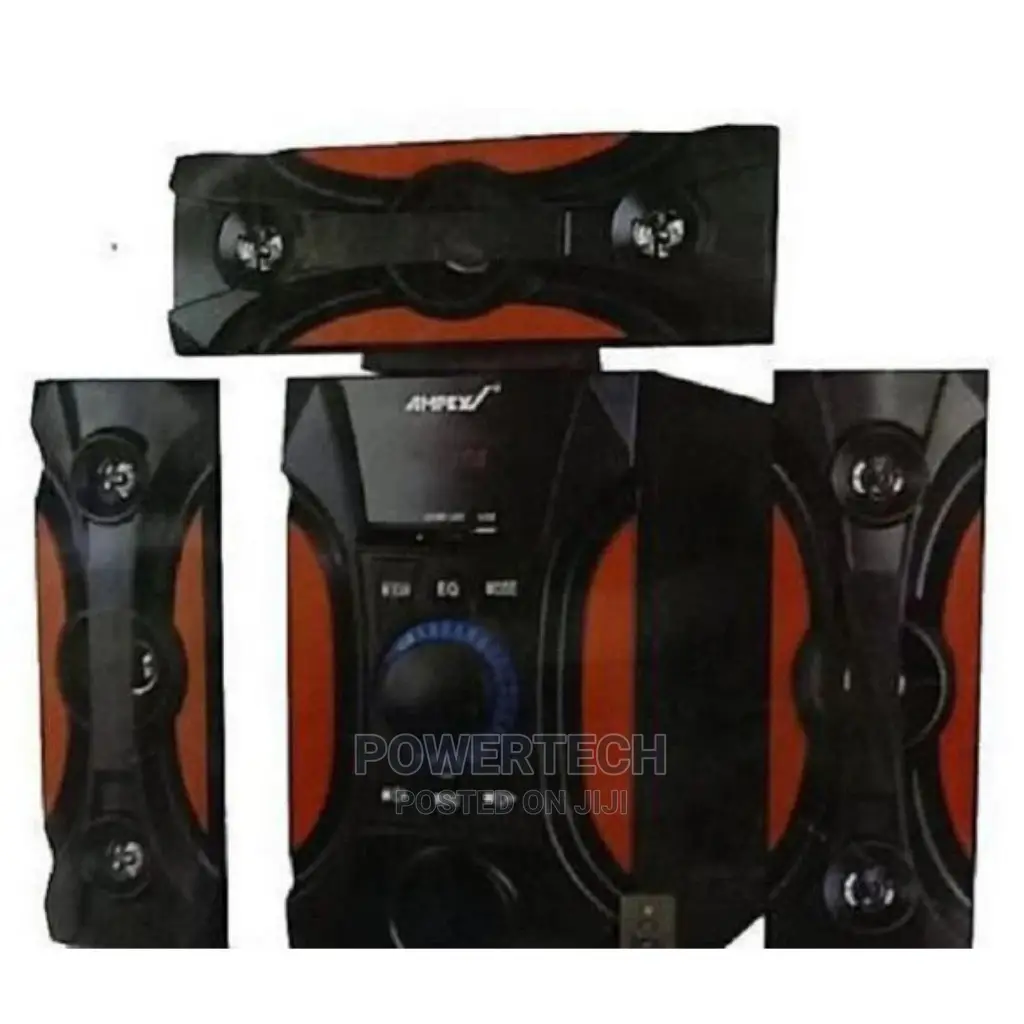 Black and Red Ampex 3.1 Subwoofer