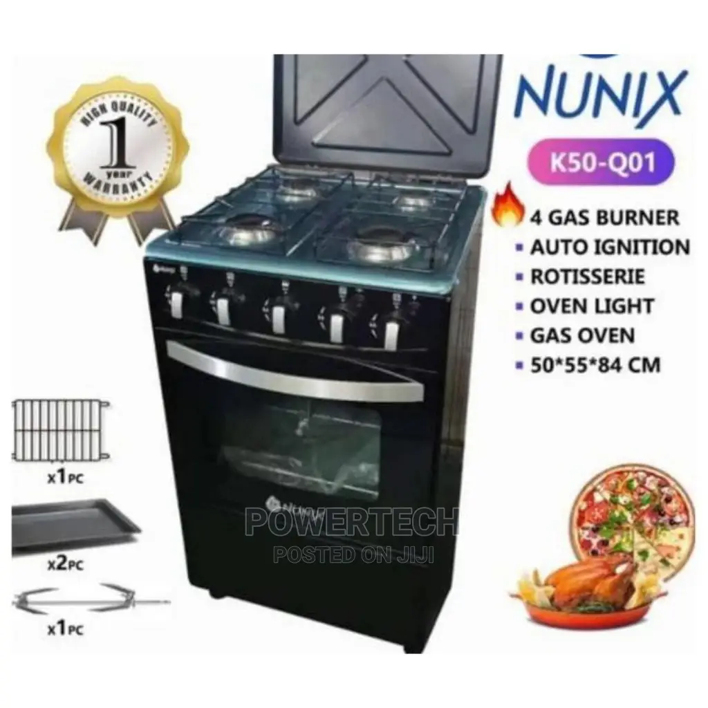 Four Gas Burner Oven Cooker