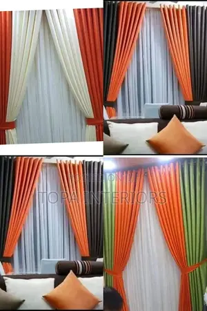 Home Decor Window Draperies Plain Curtains for Hotels and Air BNB