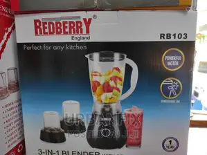 Redberry 1.5 Ltr 3 in 1 Blender With Powerful Motor