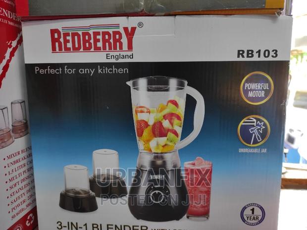 Redberry 1.5 Ltr 3 in 1 Blender With Powerful Motor - main view