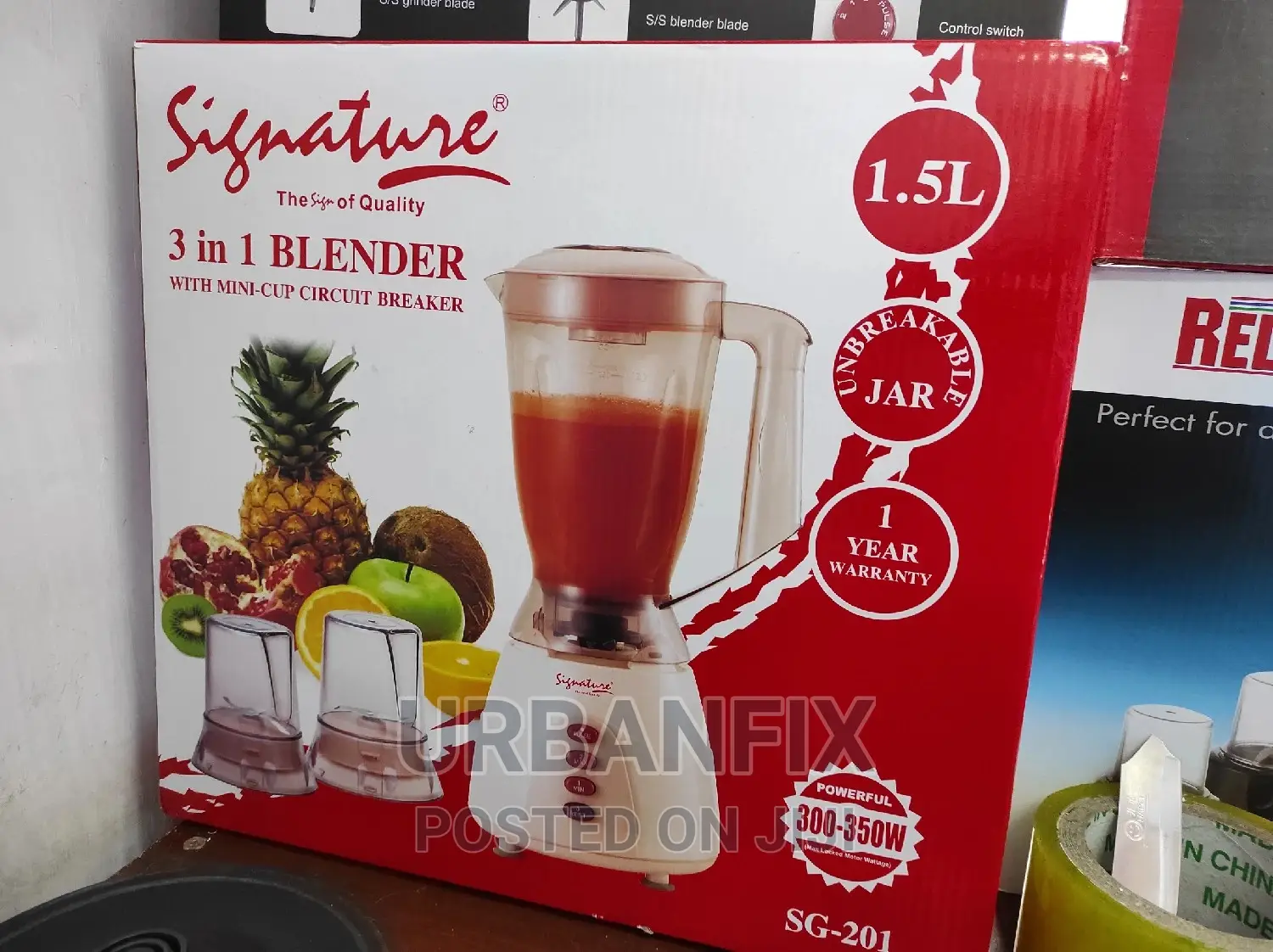 Signature 1.5 Ltr Powerful 3 in 1 Blender