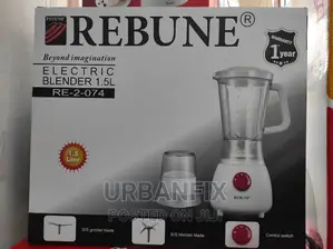 Rebune 1.5ltr Electric Powered Blender With Control Switch