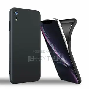 iPhone XS / X Case Cover Black Silicone TPU Slim Case Matt B