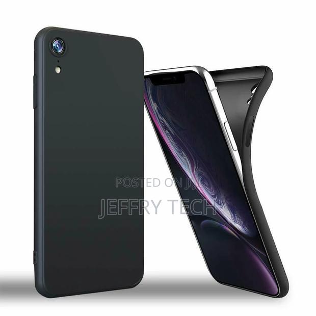 iPhone XS / X Case Cover Black Silicone TPU Slim Case Matt B