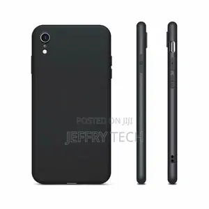 iPhone XS / X Case Cover Black Silicone TPU Slim Case Matt B