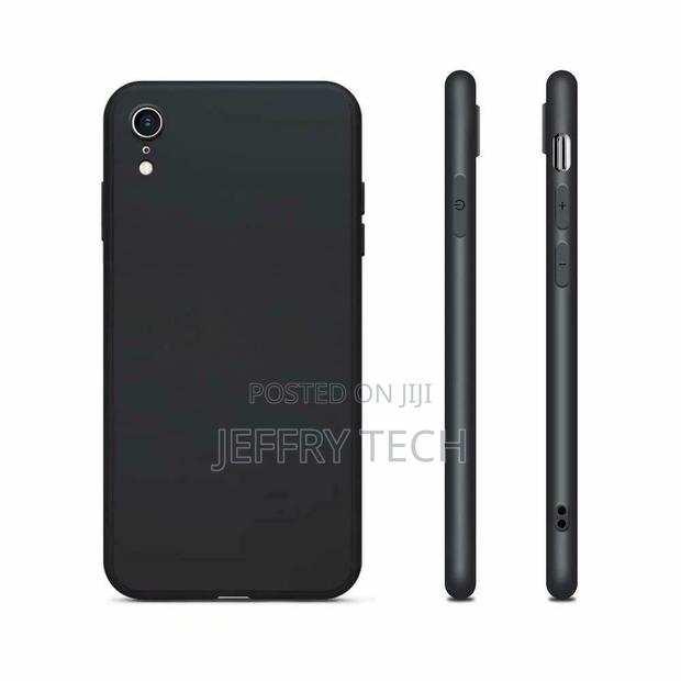 iPhone XS / X Case Cover Black Silicone TPU Slim Case Matt B - thumbnail 2