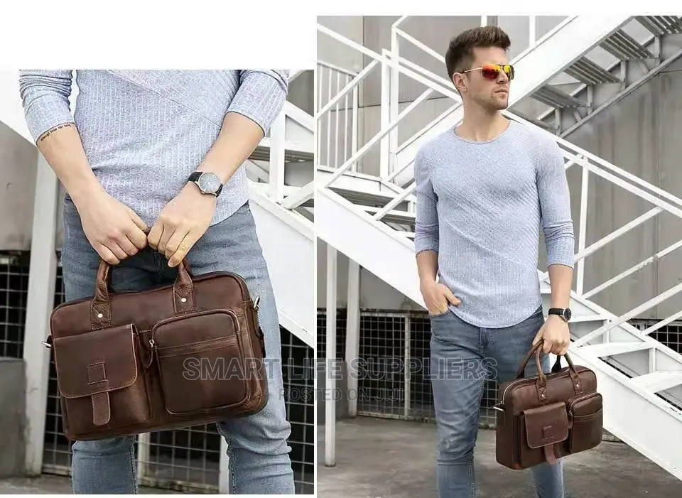 Genuine Leather Laptop Office Bag