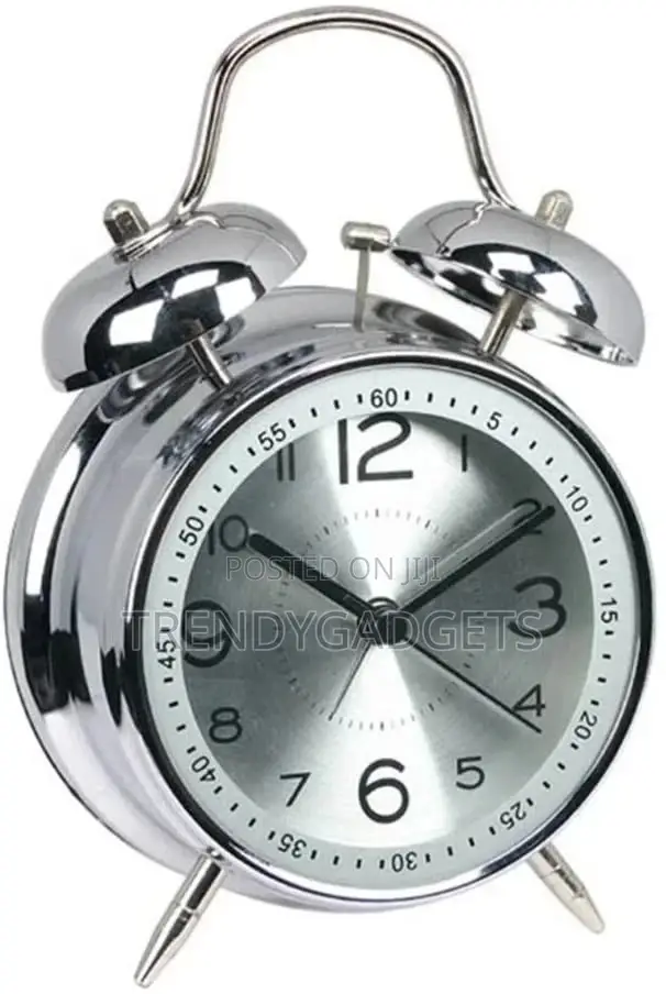 Mini Non-Ticking Vintage Classic Analog Alarm Clock