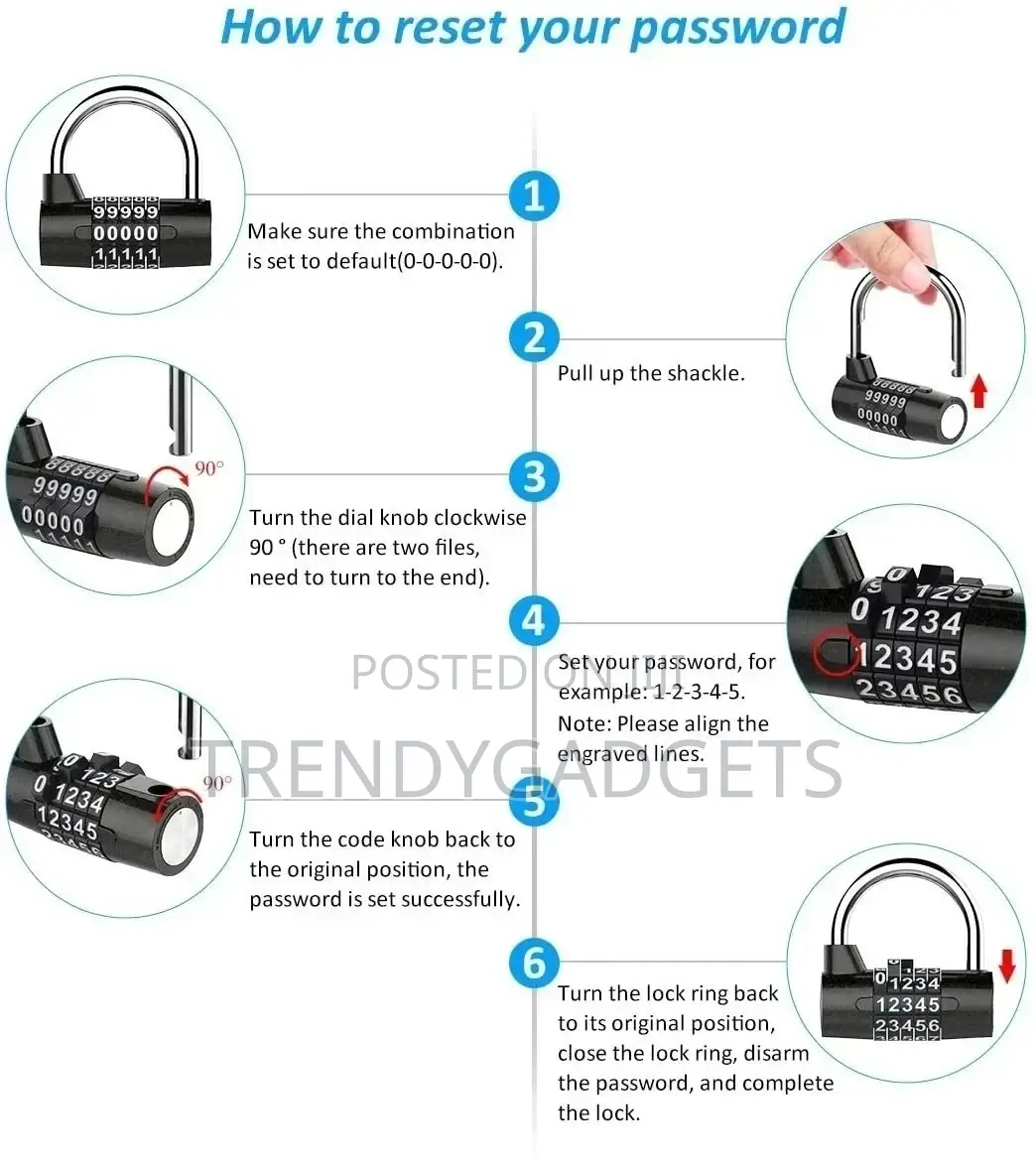 5 Digit Luggage Lock