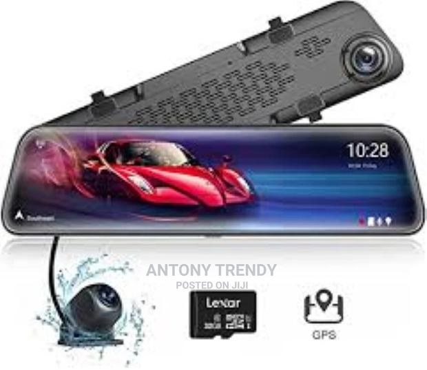 Mirror Dash Cam Firehorse Touch Screen Car DVR Front and Re - main view