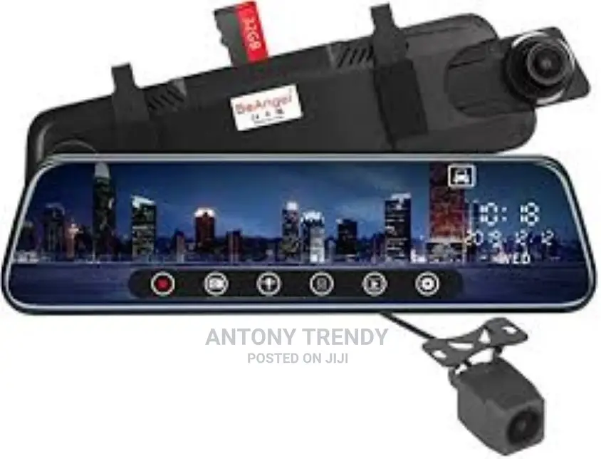 Dash Camera, Front and Rear View Mirror Camera