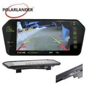 7 Inch Car LCD Rear View Mirror Monitor With Touch Button MP