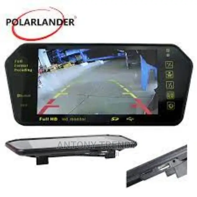 7 Inch Car LCD Rear View Mirror Monitor With Touch Button MP