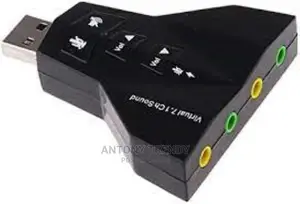 Virtual 7.1 Channel 2.0 Audio Dual Microphone Adapter Sound