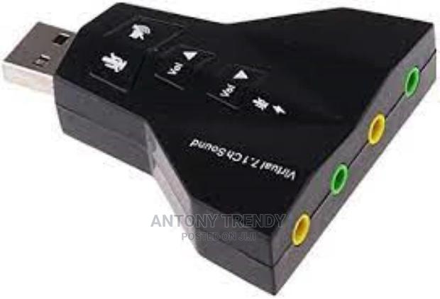 Virtual 7.1 Channel 2.0 Audio Dual Microphone Adapter Sound