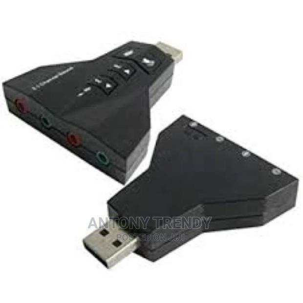 Virtual 7.1 Channel USB 2.0 3D Audio Sound Card Adapter Mic - main view