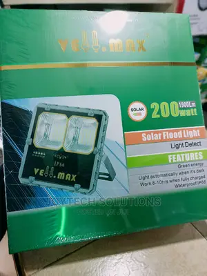 200watts Vellmax Solar Floodlight. Comes Along With Solar