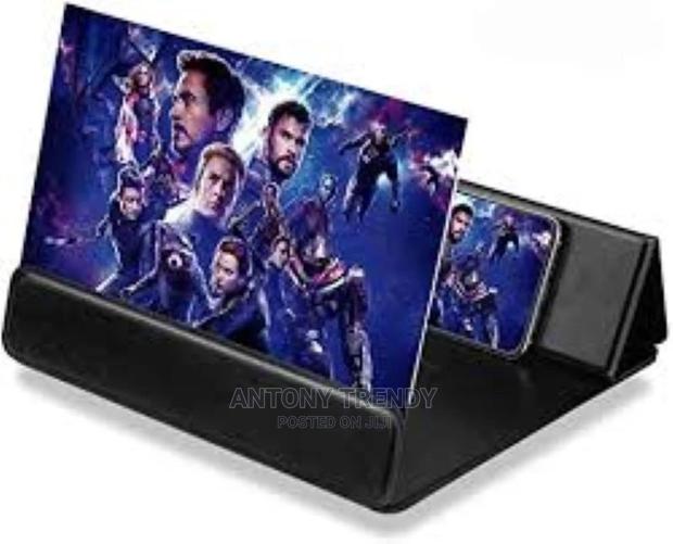 12” HD Screen Magnifier,3D Screen Projector/Amplifier,Wooden - thumbnail 3