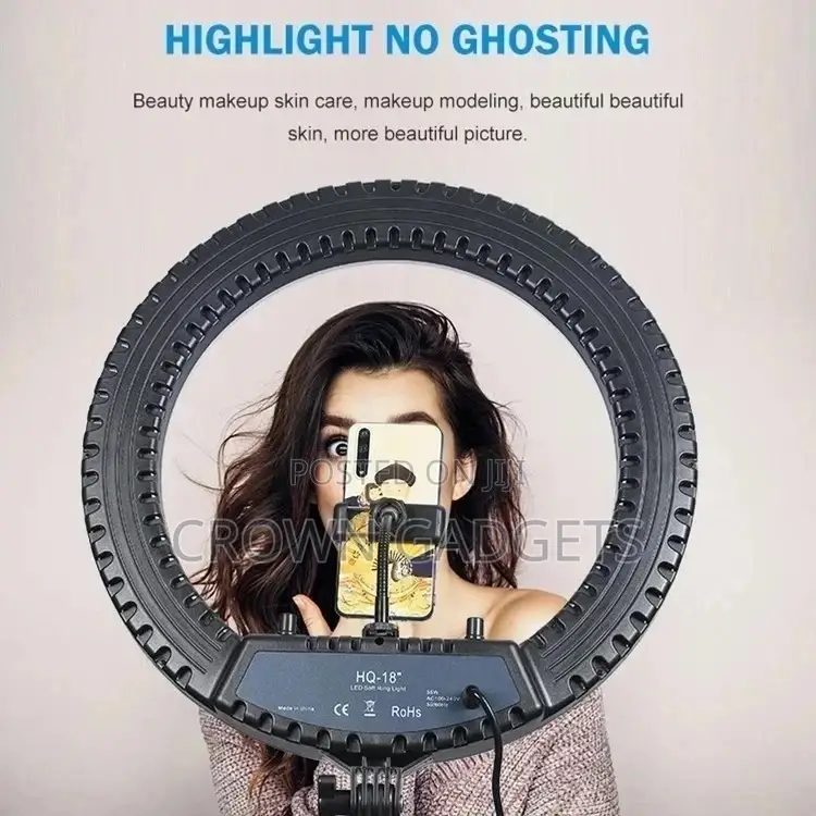 HQ 18 Inchled Ring Vlogging Photography Video Lights Kits