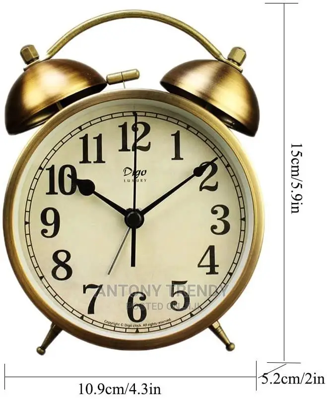 Baterry Operated Vintage Alarm Clock