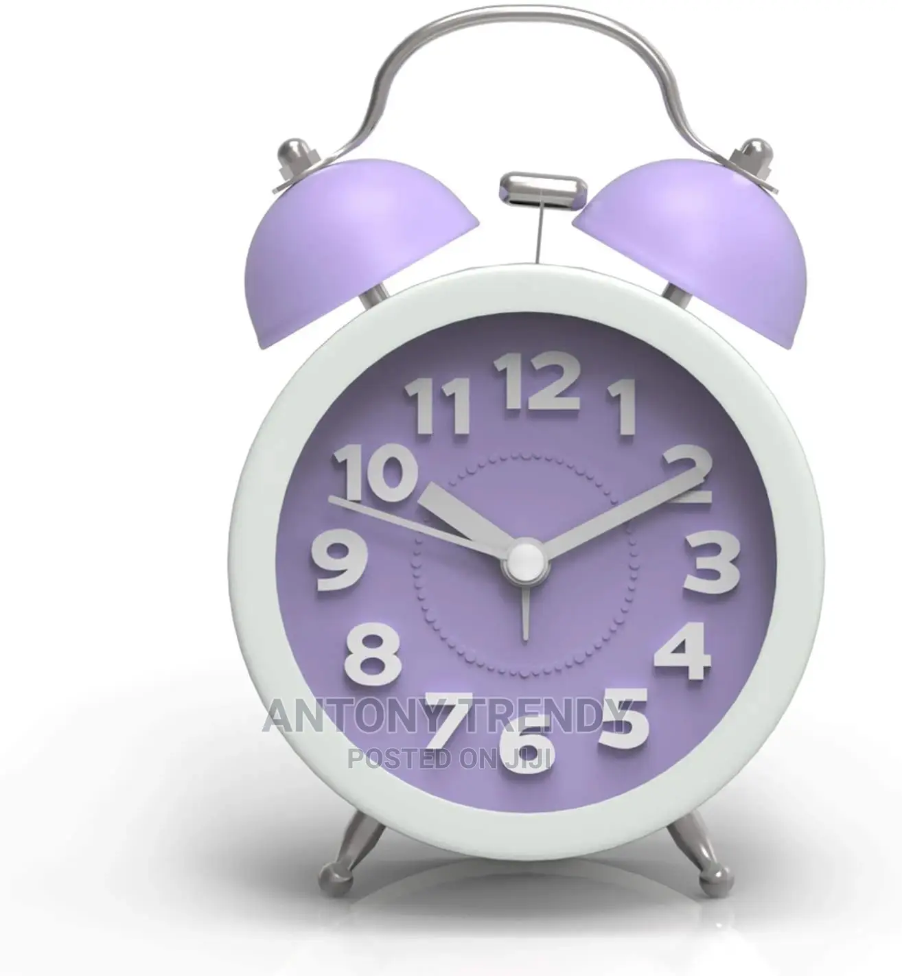 Vintage Modern Twin Bell Alarm Table Clock 1 Pc