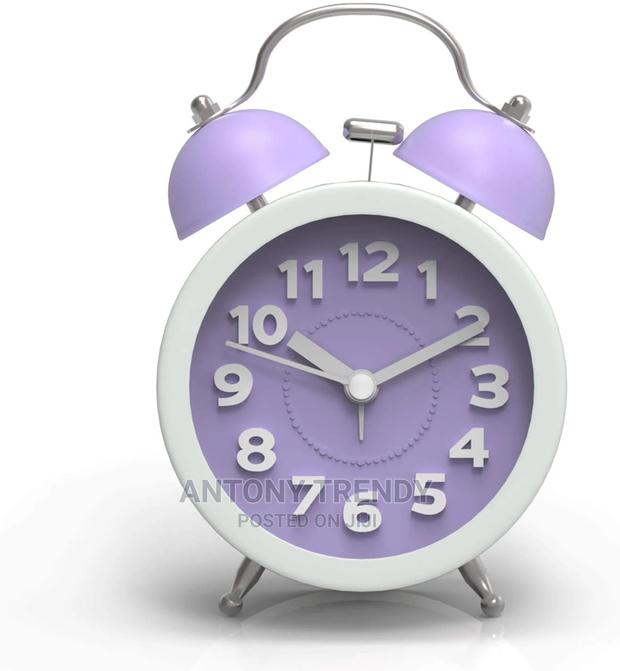 Vintage Modern Twin Bell Alarm Table Clock 1 Pc