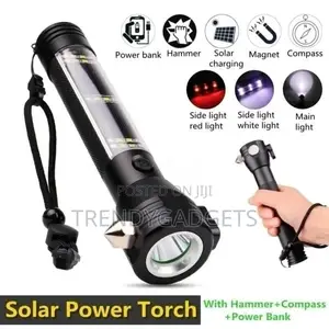 Multifunction 9 In 1 Solar Power LED Flashlight Emergency