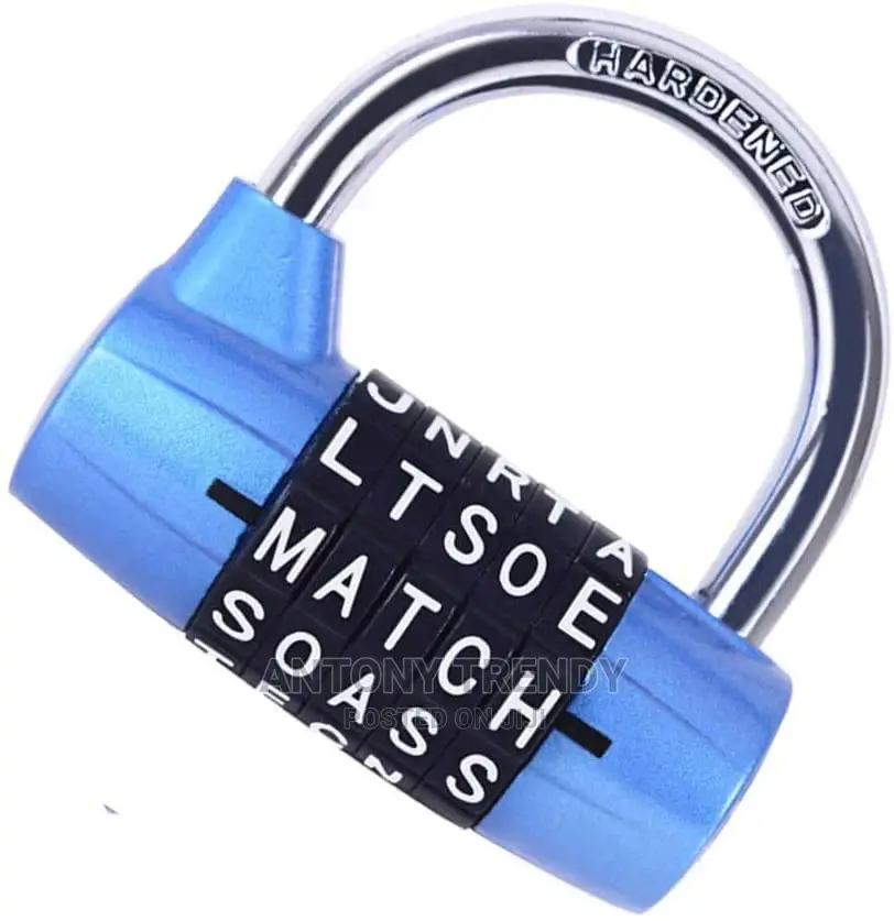 Medium Size 5-digit Combination Padlock
