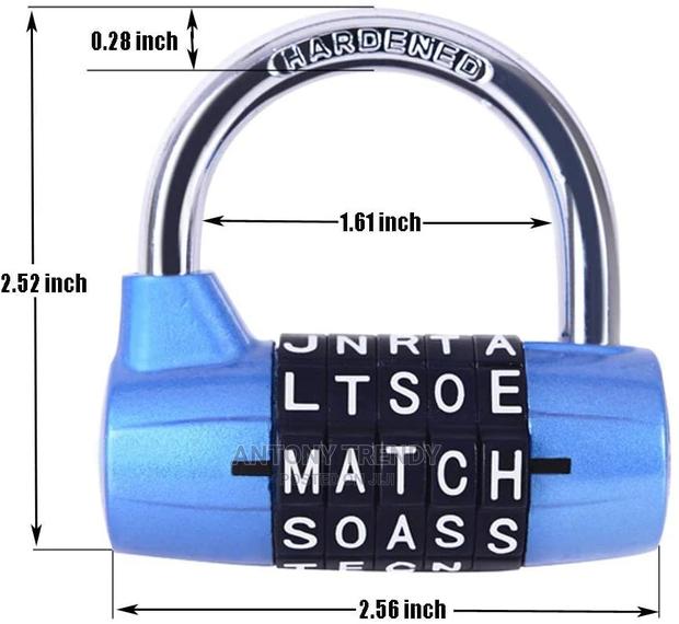 Electomania 5 Digit Combination Padlock - main view