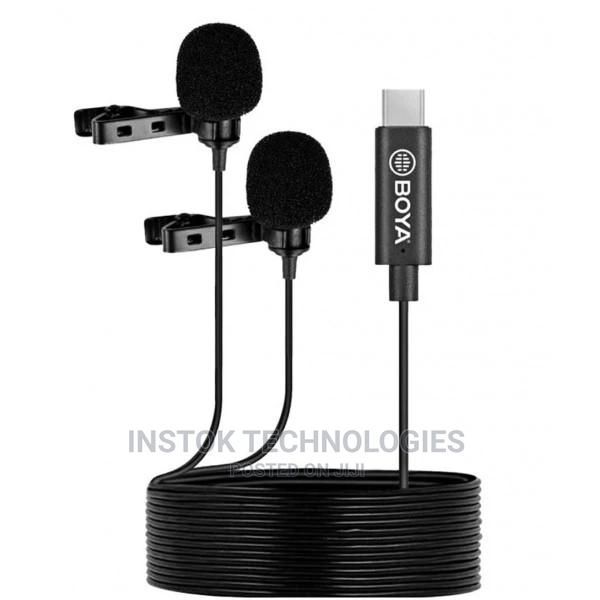 Boya By-M3d Digital Dual-Head USB Type-C Lavalier Microphone