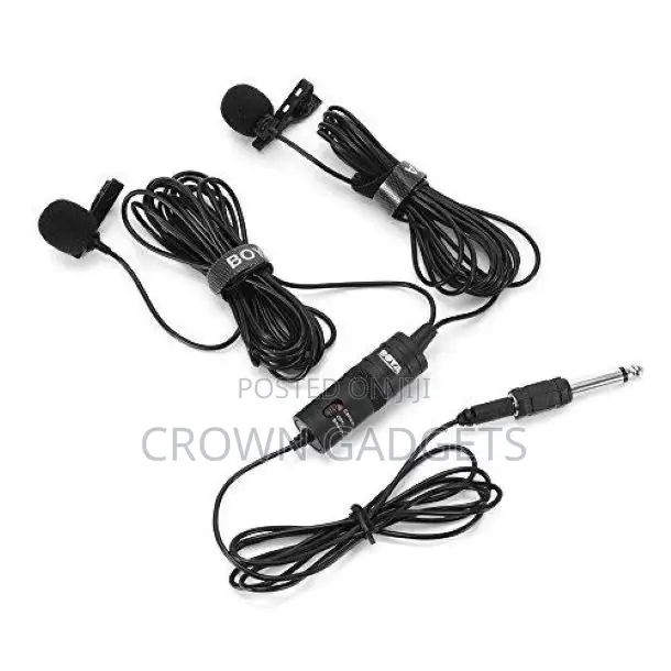 BOYA BY-M1DM Dual Omni-Directional Lavalier Microphone