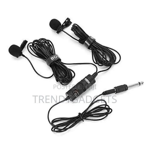 BOYA BY-M1DM Dual Omni-Directional Lavalier Microphone