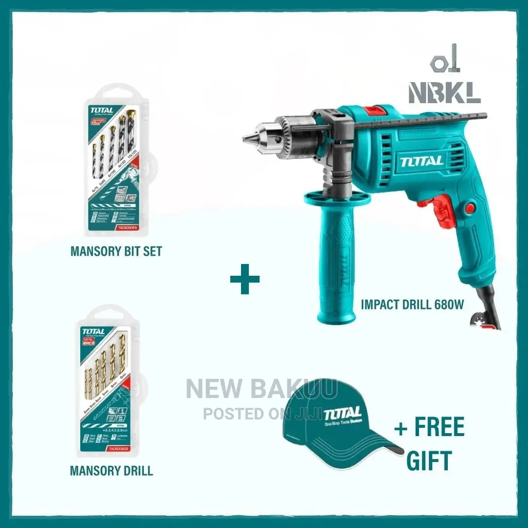 Total Combo Set( Impact Drill + Drill Bit Set)