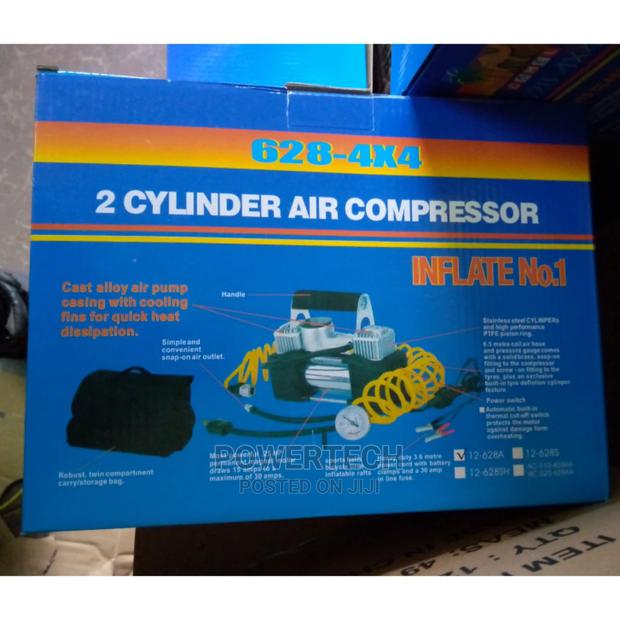 Double Cylinder Car Compressor / Tyre Inflator