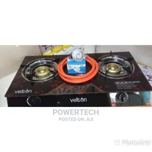 Smart Complete Glass Velton Double Burner+2pipe+ Regulator