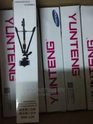 YUNTENG 5208 Aluminum Tripod With 3-Way Head Bluetooth Rem