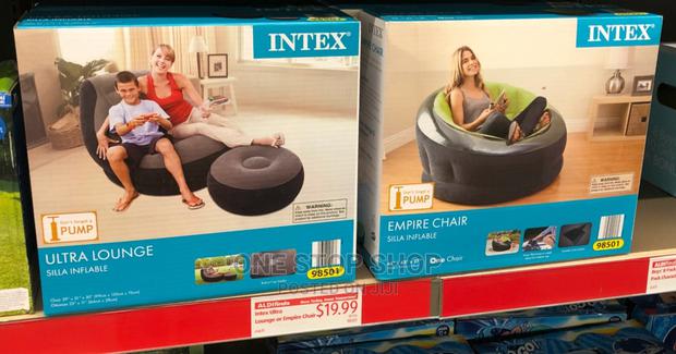 Inflatable Chair With Foot Stool - main view