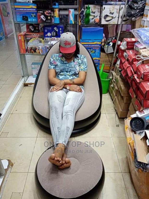 Intex Inflatable Sofa With Inflatable Ottoman - main view