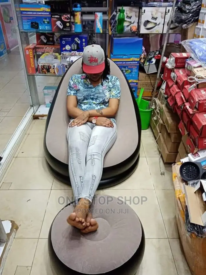 Intex Inflatable Sofa With Inflatable Ottoman