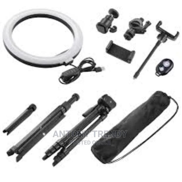 12 Inch Led Ring Lights Ringlight With Phone Holders Remote - main view