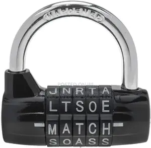 Combination Padlock Security for Luggage Lockers