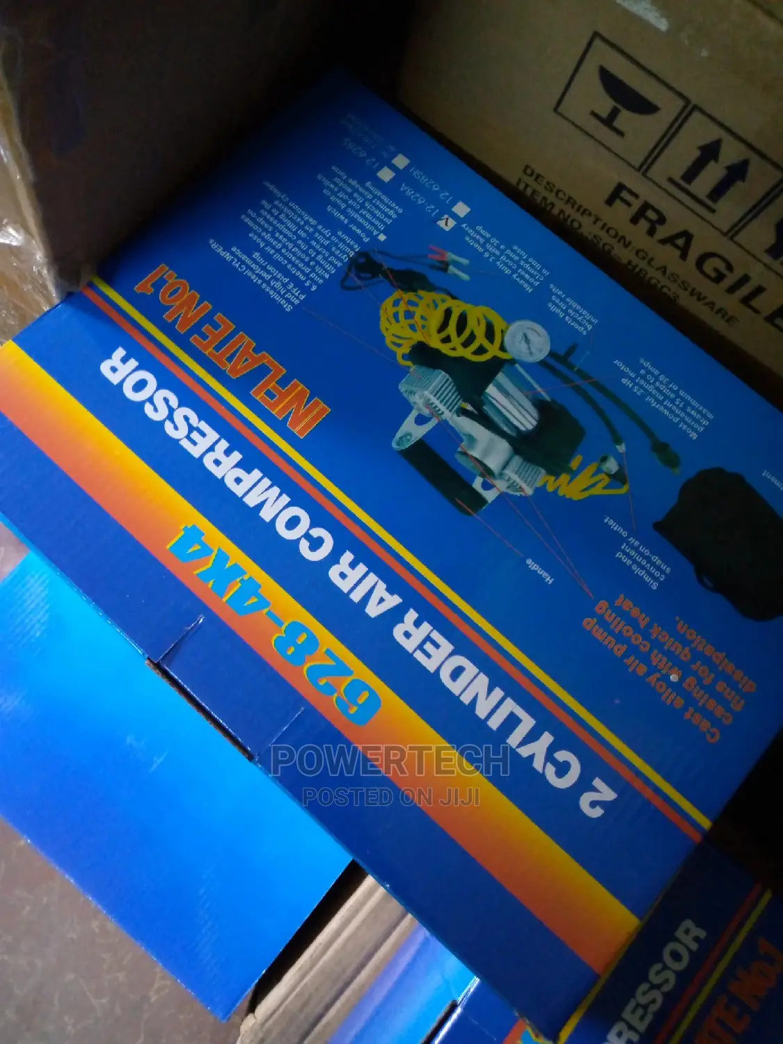 Double Cylinder Tyre Inflator With Compressor