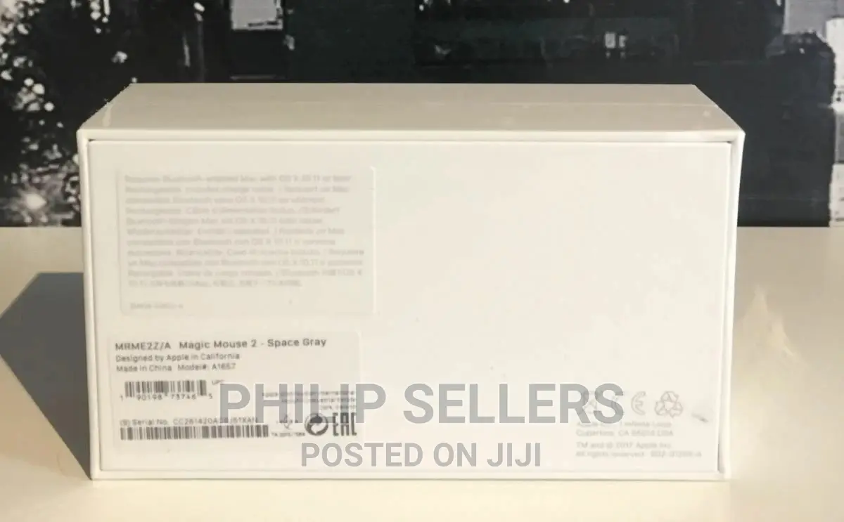 Original Apple Magic Mouse 2 Space Grey MLA02Z/A Wireless Fo