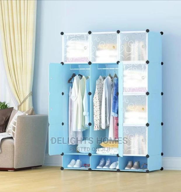3 Column Plastic Wardrobe