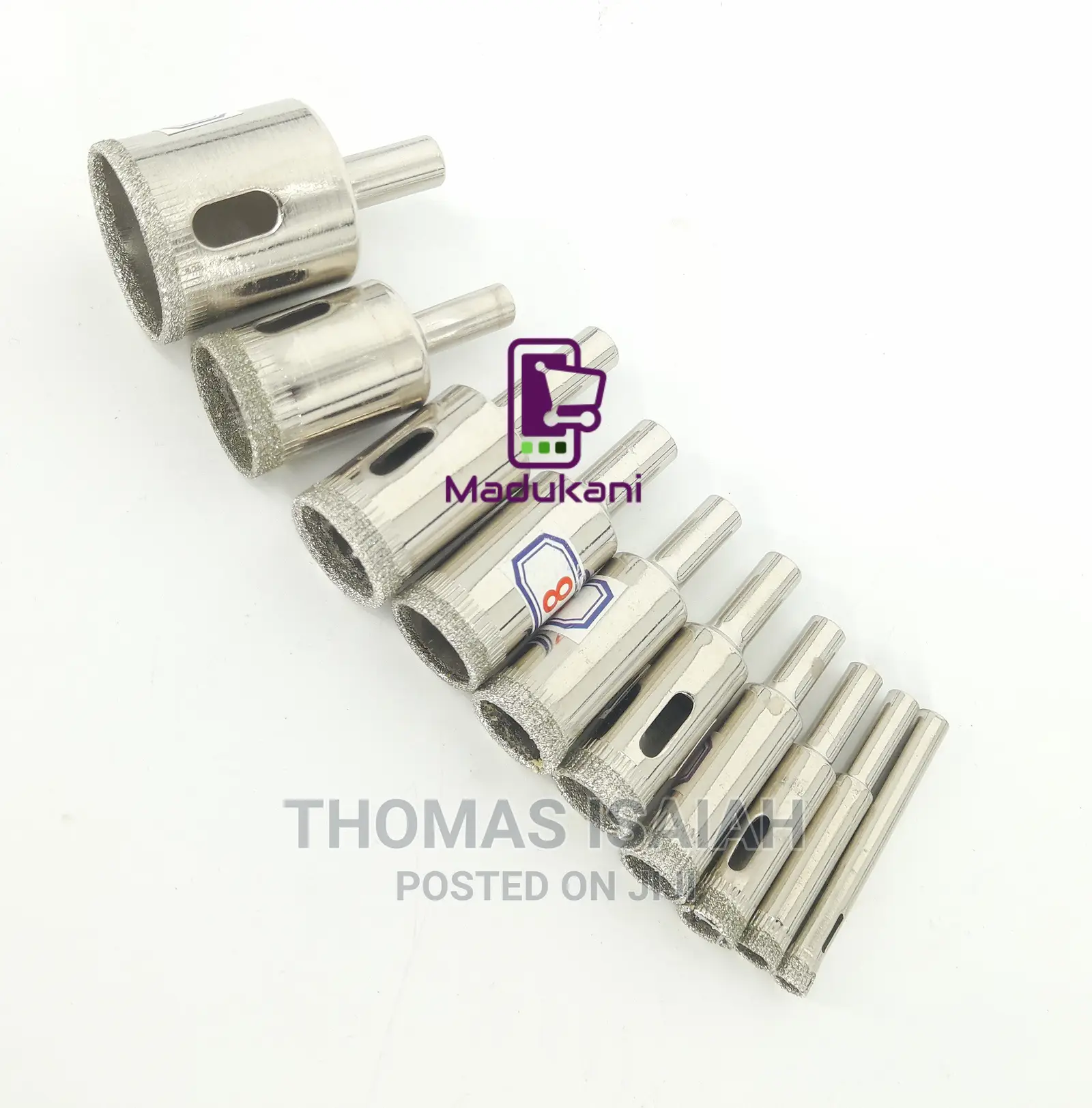 10pcs Diamond Hole Saw Set for Glass, Marble, Ceramic, Tiles