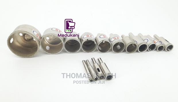15PCS Diamond Hole Saw Set for Glass, Marble, Ceramic, Tiles - thumbnail 2