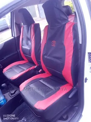 Red Vitz Car Seat Covers