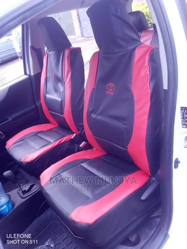 Red Vitz Car Seat Covers - thumbnail 2